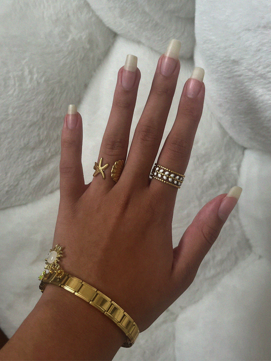 IVORY LEAF RING