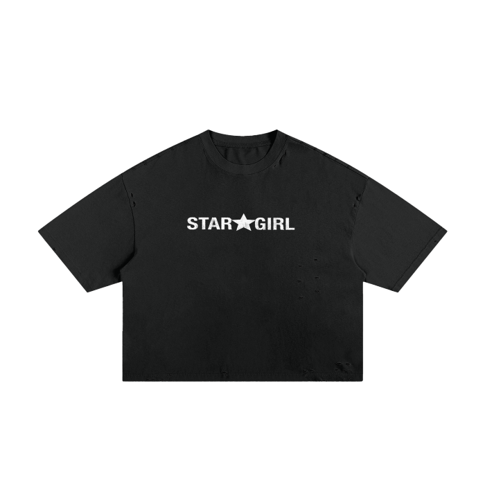 STAR GIRL ★ DISTRESSED BOXY TSHIRT