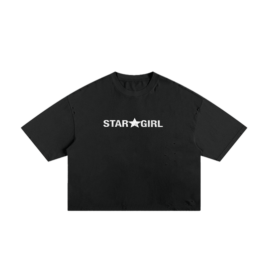 STAR GIRL ★ DISTRESSED BOXY TSHIRT